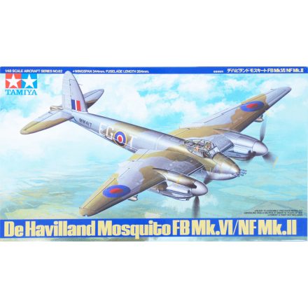 Tamiya De Havilland Mosquito FB-Mk.VI/ NF Mk.II  1:48 makett repülő (300061062)