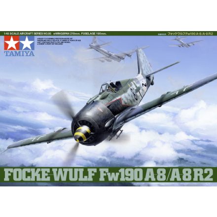 Tamiya Focke Wulf Fw190 A-8/A-8 R2  1:48 makett repülő (300061095)