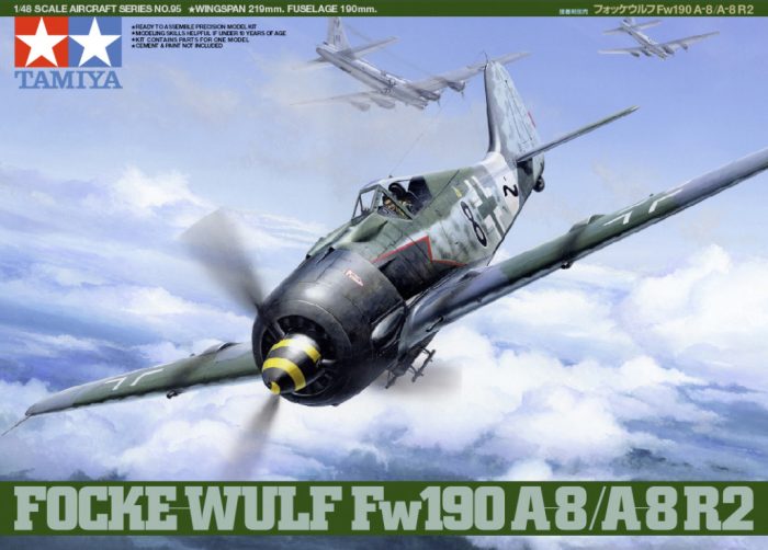 Tamiya Tamiya Focke Wulf Fw190 A-8/A-8 R2  1:48 makett repülő (300061095)