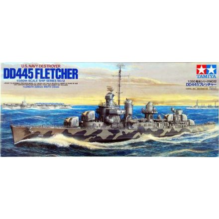 Tamiya US Navy Destroyer DD445 Fletcher  1:350 makett hajó (300078012)