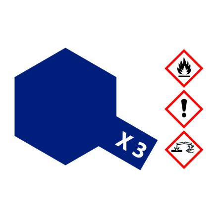 Tamiya X-3 Royal Blue Gloss 23ml makett festék (300081003)