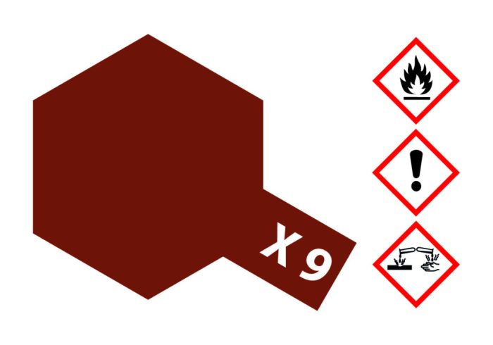 Tamiya Tamiya X-9 Brown Gloss 23ml makett festék (300081009)