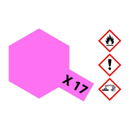 Tamiya X-17 Pink Gloss 23ml makett festék (300081017)