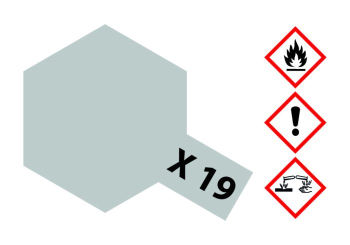 Tamiya Tamiya X-19 Smoke gloss 23ml makett festék (300081019)