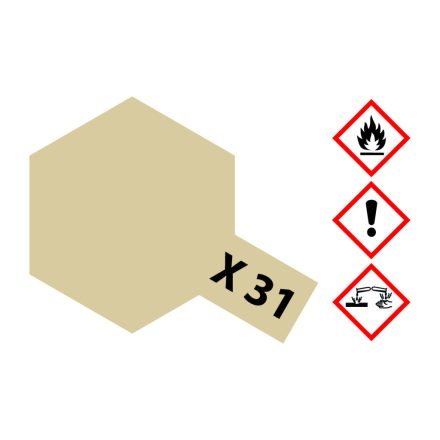 Tamiya X-31 Titanium Gold Gloss 23ml makett festék (300081031)