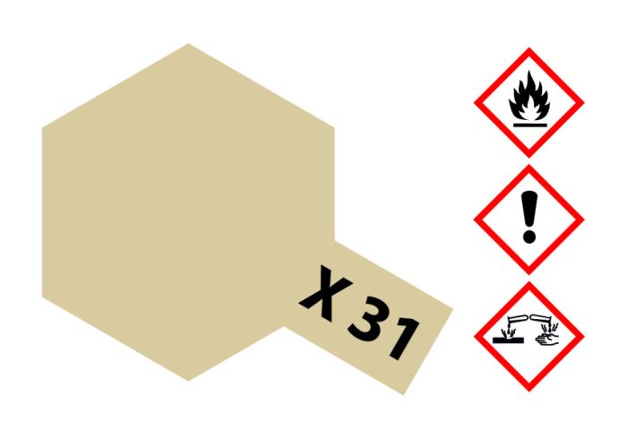 Tamiya Tamiya X-31 Titanium Gold Gloss 23ml makett festék (300081031)