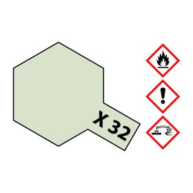   Tamiya Tamiya X-32 Titanium Silver Gloss 23ml makett festék (300081032)