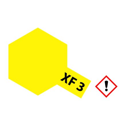 Tamiya XF-3 Flat Yellow 23ml makett festék (300081303)