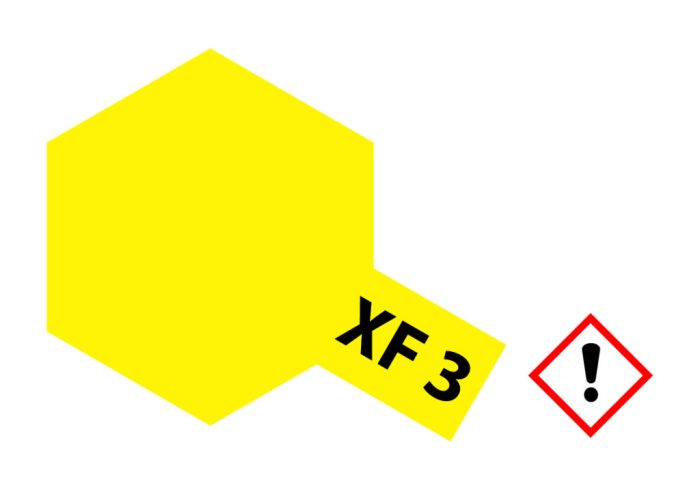 Tamiya Tamiya XF-3 Flat Yellow 23ml makett festék (300081303)