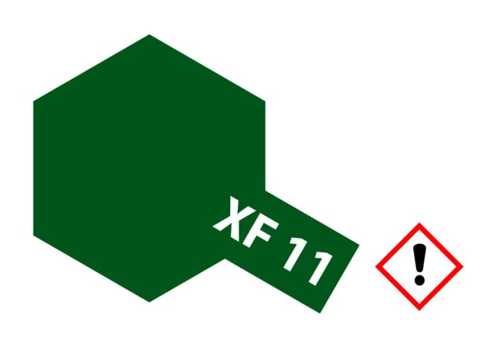 Tamiya Tamiya XF-11 Flat Japanese Navy Green 23ml makett festék (300081311)
