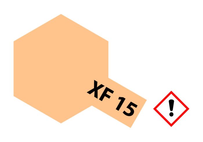 Tamiya Tamiya XF-15 Flat Flesh 23ml makett festék (300081315)