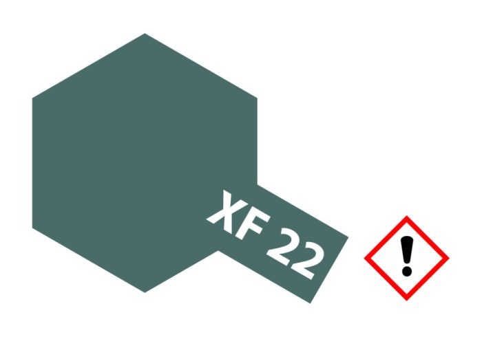 Tamiya Tamiya XF-22 RLM Flat Grey 23ml makett festék (300081322)