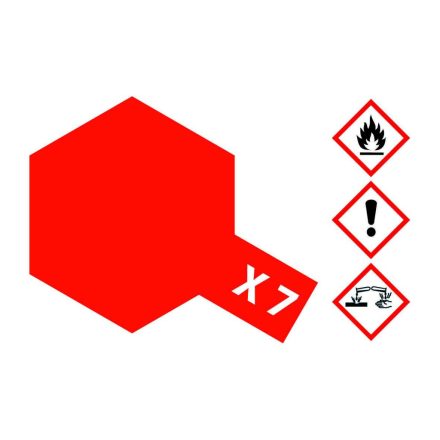 Tamiya X-7 Red Gloss 10ml Acrylic makett festék (300081507)