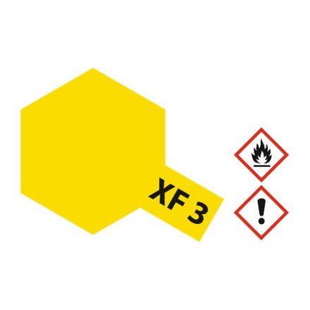 Tamiya XF-3 Flat Yellow 10ml makett festék (300081703)