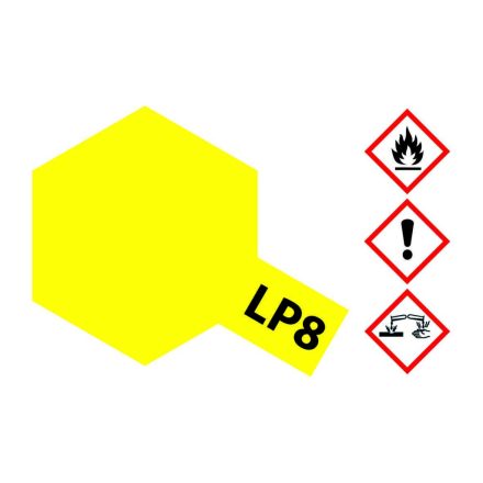Tamiya LP-8 Pure Yellow gloss 10ml makett festék (300082108)