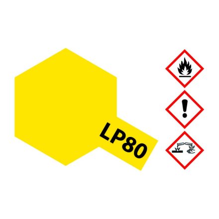 Tamiya LP-80 Flat Yellow 10ml makett festék (300082180)