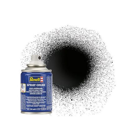 Revell Fényes fekete akrilfesték (spray) 100ml (34107)