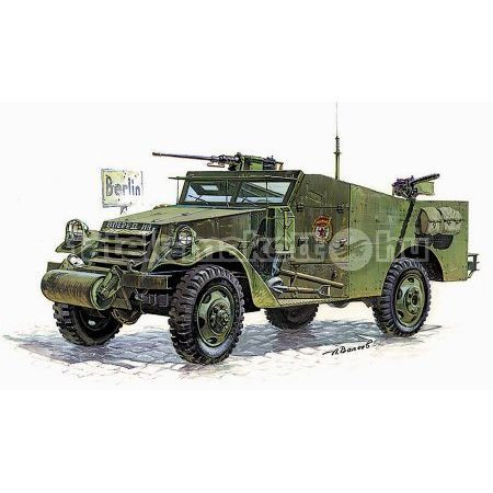 Zvezda Zvezda M-3 Armored Scout Car 1:35 makett harcjármű (3519)