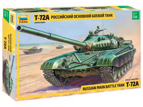 Zvezda T-72A Russian main battle tank makett 3552