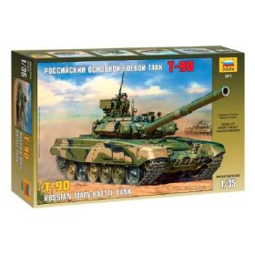   Zvezda Zvezda T-90 Russian MBT 1:35 makett harcjármű (3573)