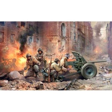 Zvezda PAK 36 with Crew 1:35 makett harcjármű (3610)