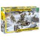 Zvezda Zvezda Soviet Tank Hunters withDogs WWII (3611) makett figura