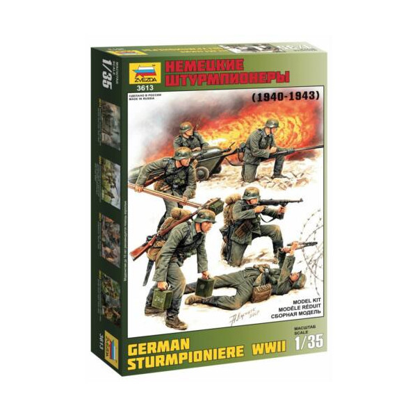 Zvezda Zvezda Ger. Sturmpioniere WWII  makett figura 1:35 (3613)