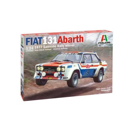 Italeri Fiat 131 Abarth 1977 San Remo Rally Winner  1:24 makett autó (3621S)