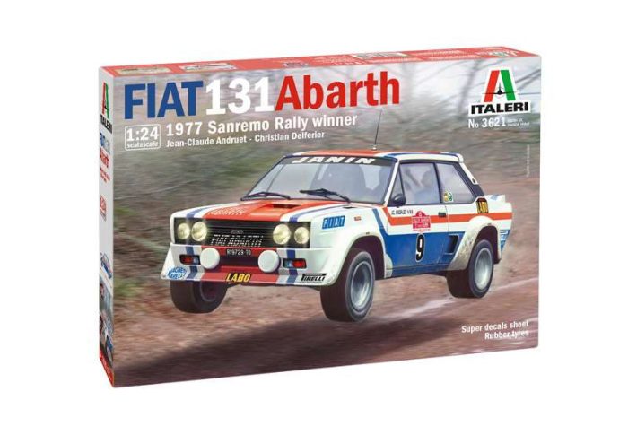 Italeri Italeri Fiat 131 Abarth 1977 San Remo Rally Winner  1:24 makett autó (3621S)
