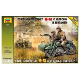  Zvezda Zvezda Military Soviet WWII Motorcycle M-72  makett figura 1:35 (3639)
