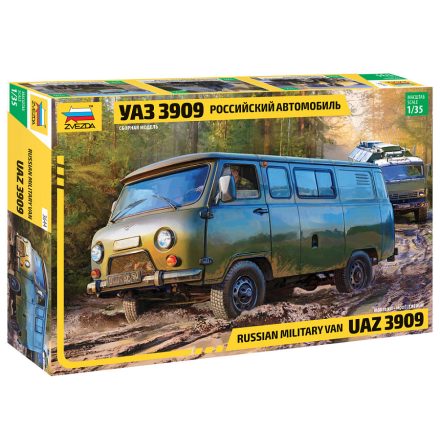 Zvezda UAZ 3909 Russian Military Van 1:35 makett harcjármű (3644)