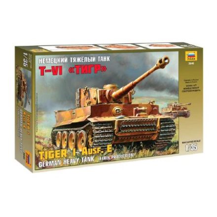 Zvezda Tiger I Early /Kursk/ 1:72 makett harcjármű (3646)