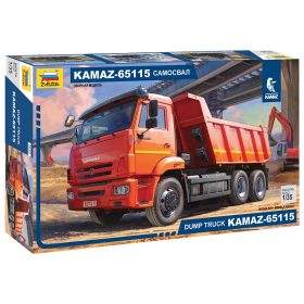  Zvezda Zvezda Kamaz 65115 dump truck 1:35 makett teherautó (3650)
