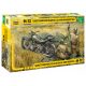 Zvezda Soviet Motorcycle M-72 with Mortar  1:35 makett harcjármű (3651)
