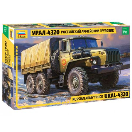Zvezda Zvezda Ural 4320 Truck 1:35 makett harcjármű (3654)