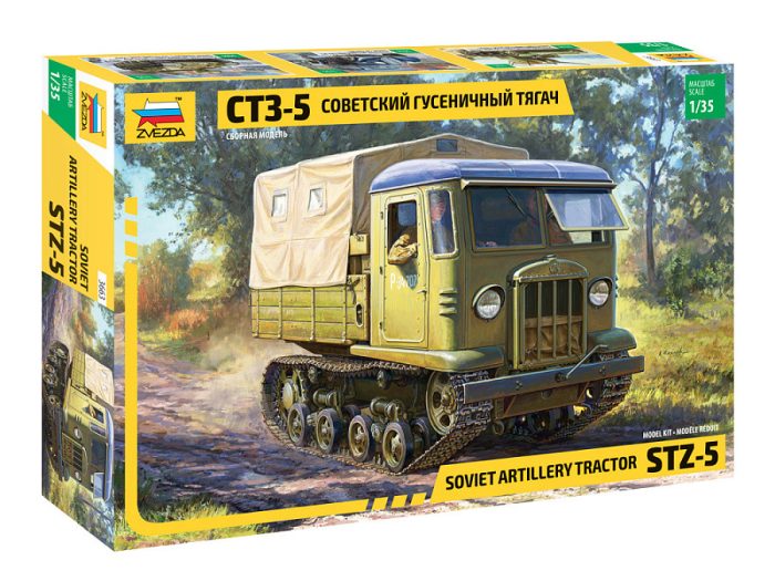 Zvezda Zvezda STZ-5 Soviet artillery tractor 1:35 makett harcjármű (3663)