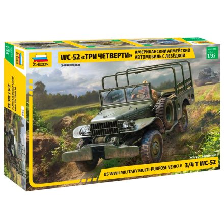 Zvezda Dodge WC-52 1:35 makett harcjármű (3664)