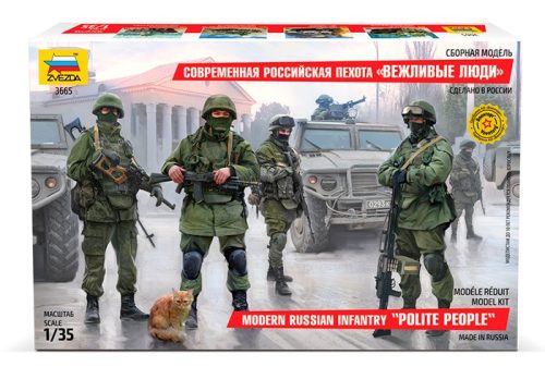 Zvezda Modern Russian Infantry Military figura makett 1:35 3665