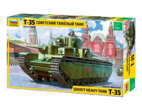 Zvezda T-35 Heavy Soviet Tank makett 3667