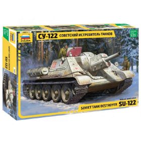   Zvezda Zvezda SU-122 Self Propelled Gun 1:35 makett harcjármű (3691)