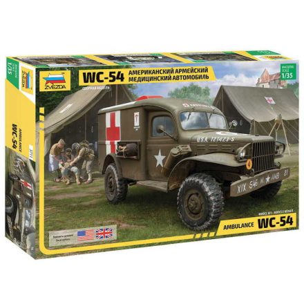 Zvezda WC-54 Ambulance 1:35 makett harcjármű (3711)