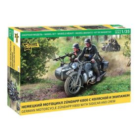   Zvezda Zvezda Zündapp K800 1:35 (3717) makett motorkerékpár