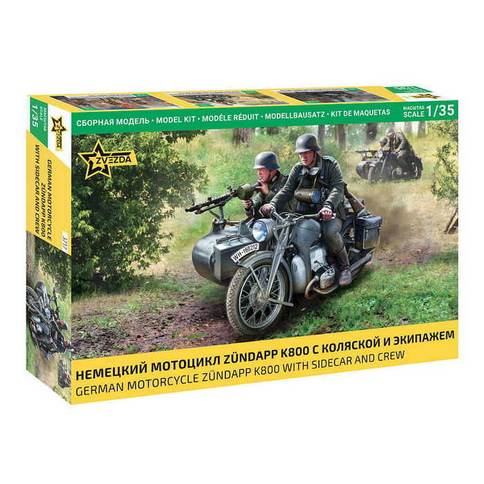 Zvezda Zvezda Zündapp K800 1:35 (3717) makett motorkerékpár