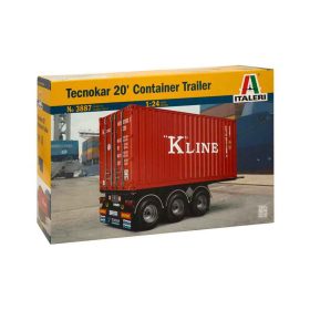   Italeri Italeri 20 CONTAINER TRAILER 1:24 makett autó (3887S)