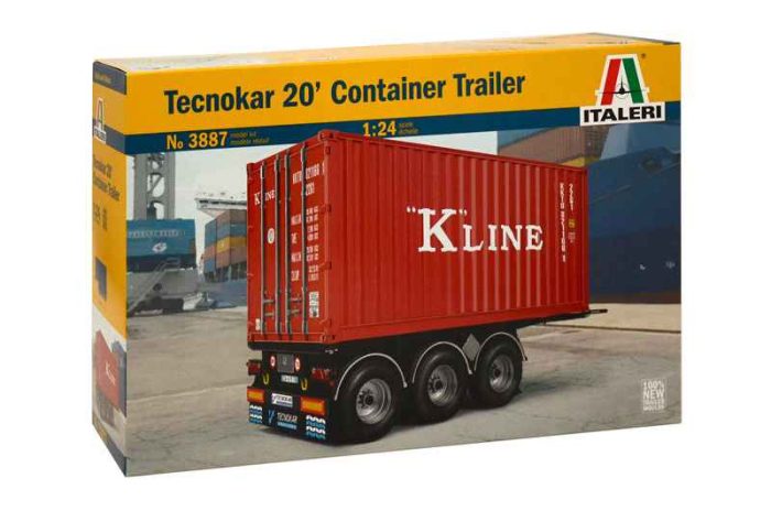 Italeri Italeri 20 CONTAINER TRAILER 1:24 makett autó (3887S)