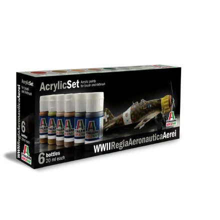 Italeri Acrylic szett: WWII AEREI REGIA AERONAUTICA (437AP) festék