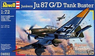 Revell Junkers Ju 87 G/D Tank Buster katonai repülő makett 4692