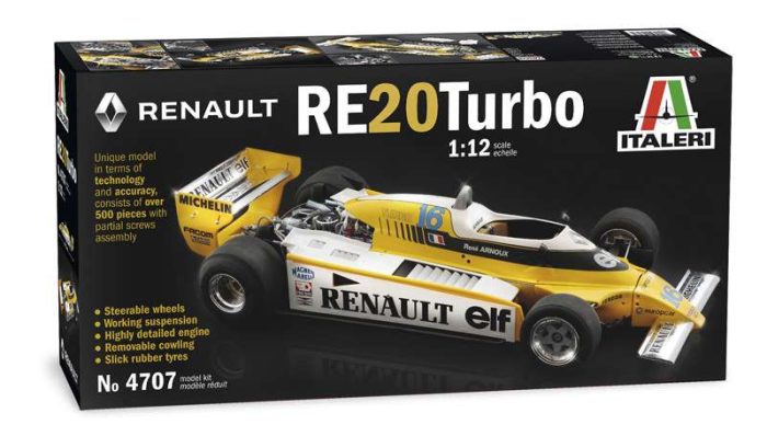Italeri Italeri Renault RE23 Turbo F1 1:12 makett autó (4707s)