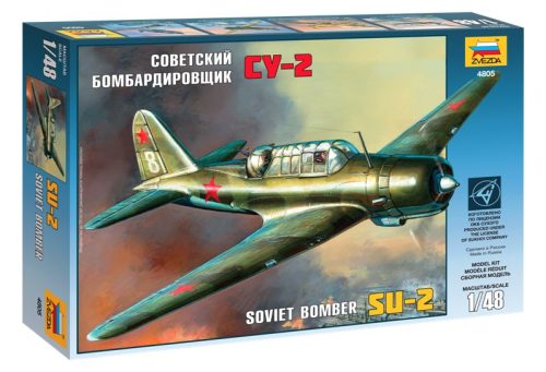 Zvezda Su-2 Soviet Light Bomber katonai repülő makett 4805