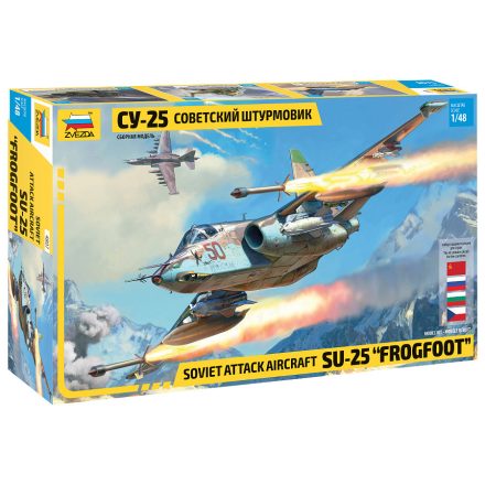 Zvezda SU-25 Frogfoot 1:48 makett repülő (4807)